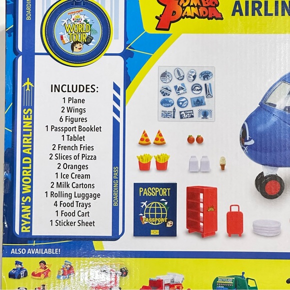 Ryan's World Combo Panda World Tour Airplane Playset - Picture 5 of 5